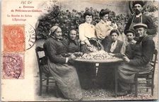 45 PITHIVIERS EN GATINAIS - the peeling of saffron after harvest