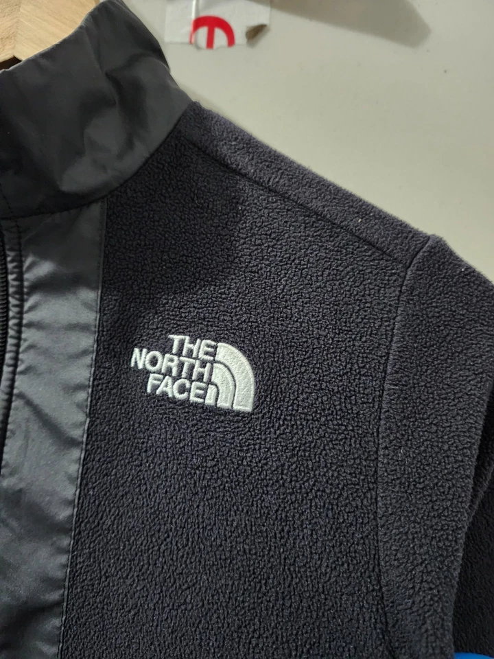 Sudadera North Face Niños XS 6 NEGRA 1/2 Cremallera Pullover Polar Exterior Senderismo Logo Foto 4 de 4