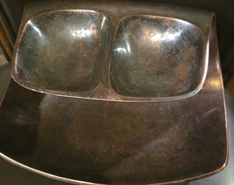 Nambe ́ Double Dip Server Chip & Dip #MT0261-2010 por Wei Young acabamento em bronze - Imagem 3 de 4