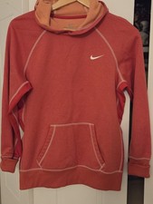 Nike Therma-Fit - Hooded Sweatshirt / Hoodie - Coral / Orange - Women's Large