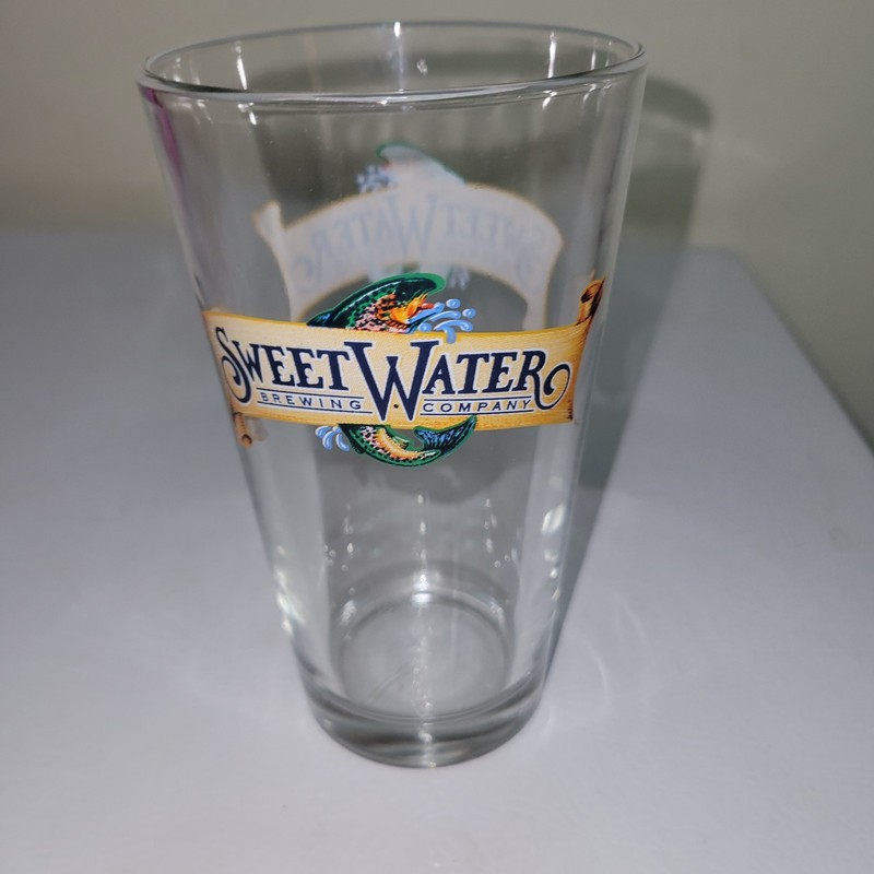 Sweet Water Brewing Co. Pint Beer Glass
