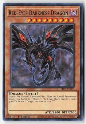 Yugioh - Red-Eyes Darkness Dragon LDS1-EN003 1st Edition - Legendary Duelists: S