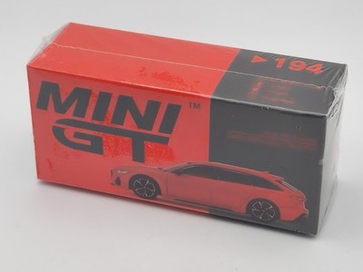 Mini GT #194 - Audi RS6 Avant - Carbon Black Edition Tango Red - RHD - OVP