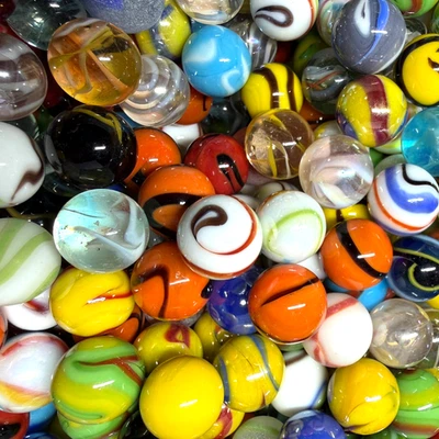 Vacor Mega Marbles 32 Lot 5/8" Variety Swirl Mint MIB Glass by Vintage Marbles - Image 1 of 4