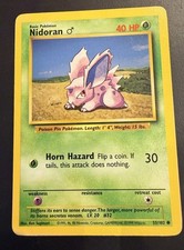 Pokémon Nidoran 55/102 Base Set 1999 WOTC Vintage Original Card