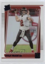 2021 Panini Clearly Donruss Rated Rookie Blue 67/99 Kyle Trask #56 b8h