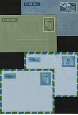 PAKISTAN, POSTAL STATIONARY, A SET OF FOUR {4} ENVELOPES