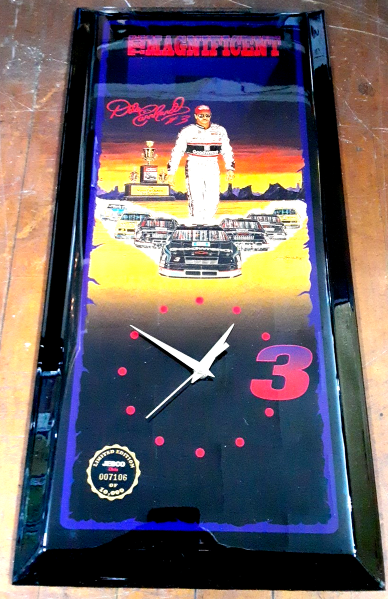 JEBCO DALE EARNHARDT SR Wall CLOCK The Magnificent Limited Edition