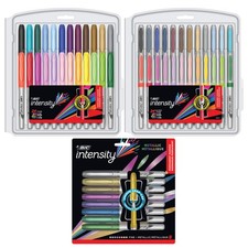 BIC Intensity Permanent Marker Bundle 56 Count Assorted Colors Fine/Ultra Fine