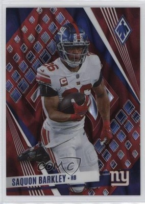 2023 Panini Phoenix Red Seismic SP Variation 107/199 Saquon Barkley #31 0ud4