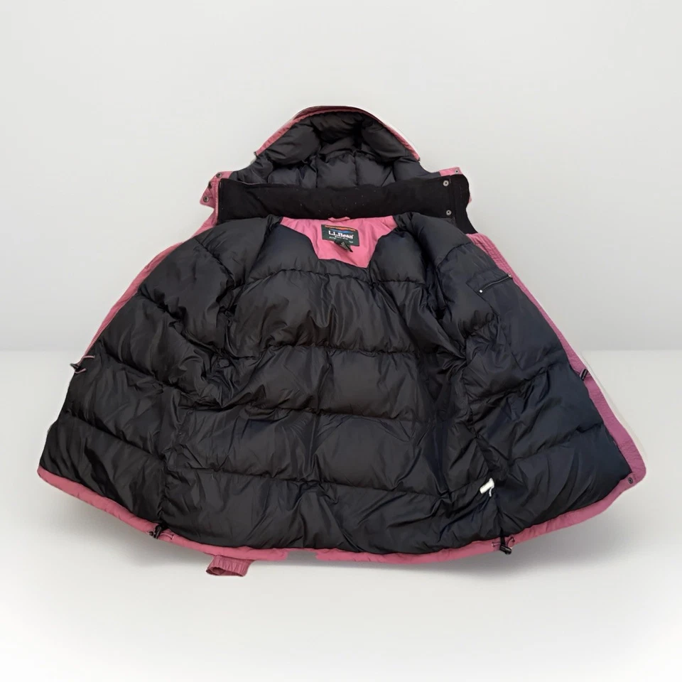 L.L. Bean Vtg Purple Goose Down Parka Puffer Coat Women’s Large Regular - Image 4 of 4