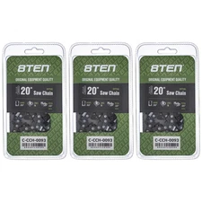 Ripping Chainsaw Chain 20 Inch .050 .325 78DL for Husqvarna Echo 3 Pack