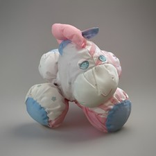 Puffalump Pink Stripe Zebra Pony Plush Fisher Price Vintage 1991 Stars