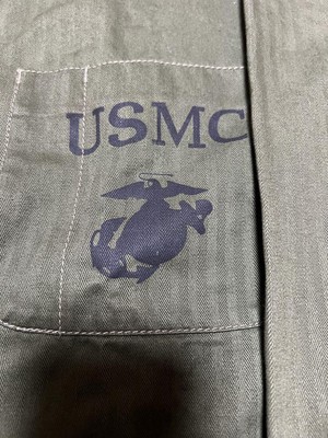 ジャケット・アウター HOUSTON USMC HBT UTILITY JACKET 42 HOUSTON USMC HBT Utility Jacket Green 42 Rare Used Condition