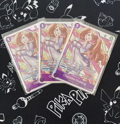 One Piece Card Game Charlotte Pudding OP11-070 SR Playset X 3