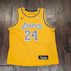 Los Angeles Lakers Jersey Youth Large Kobe Bryant 24 NBA Swingman Yellow