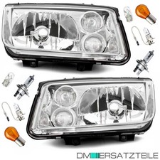 Scheinwerfer SET + Birnen H4/H3 Leuchtmittel passt für VW Bora 1J ab 1998-2006