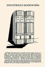 Industrious Bookworm Harry Houdini Poster Print