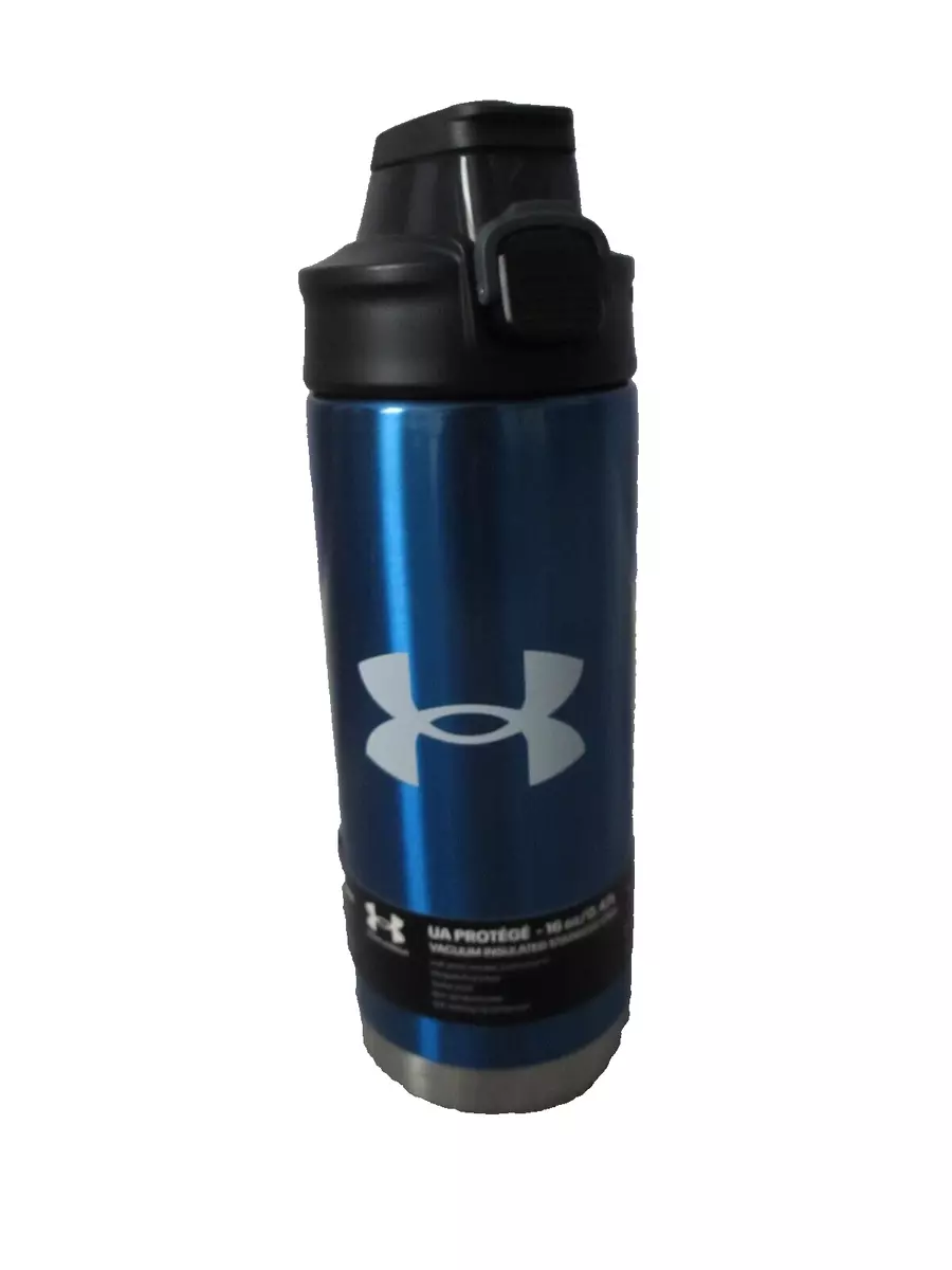 Under Armour Protege Stainless Steel 16 Water Bottle Royal Blue Lock Lid New