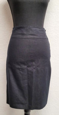 Wrapper Skirt 9 Black. Right Side Zip. Back Lace Ties. Cotton Blend.