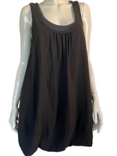 Marc By Marc Jacobs black sleeveless silk dress L