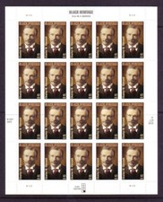 #4222 CHARLES W. CHESNUTT MINT SHEET.  F- VF NH. BCV $21