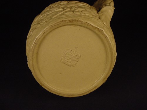 VERY RARE 1800s HOUND HANDLE SIGNED W.RIDGWAY & CO. DOG PITCHER YELLOW WARE MINT - Picture 12 of 12