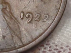 1922-D Weak D LINCOLN Wheat Penny Cent.
