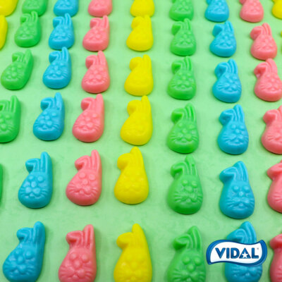 SweetGourmet Gummy Bunnies Bulk Easter Candy | Natural Colors |