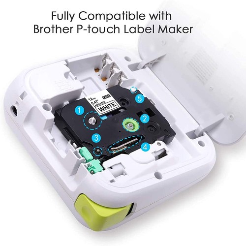 Schriftband für Brother P-Touch TZe-231 12mm PT E100 H105 H107 H100LB 1000 1010 - Bild 2 von 16