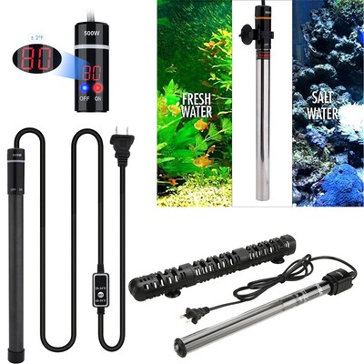 500W LED Digital Aquarium Heater Anti-Explosion Submersible Fish Tank Adjustable