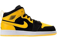 yellow and black jordan retro 1