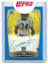 2014 Topps Bowman Chrome #72  George Atkinson Rookie (blue) Ref 03/99 RAIDERS