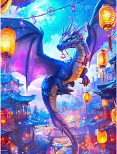 Diamond Art Kits for Adults,Dragon Diamond Painting Kits for Adults,5D Diamond..