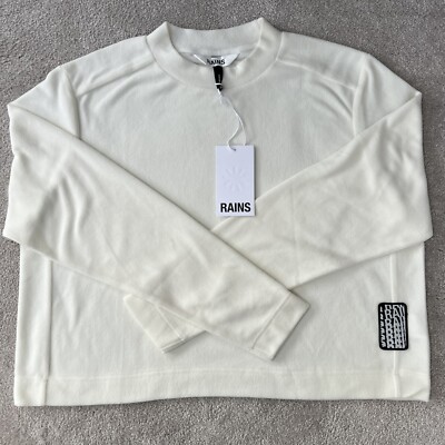 Women s Rains Pull Over Sweatshirt Jumper Fleece Size XL BNWT RRP £79