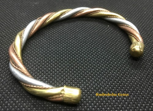 PULSERA PULSERA RUDRAKSH SÁNDALO ASHTA PANCH DHATU KADA CUENTAS DE ORACIÓN HINDU - Imagen 11 de 14