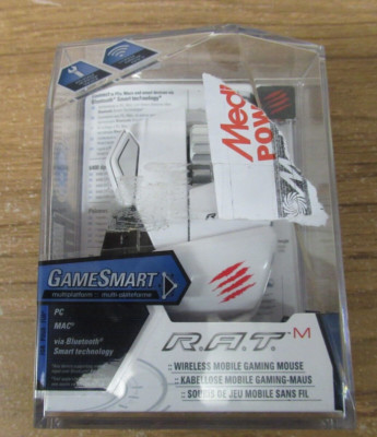 Mad Catz RAT R.A.T. M 6400DPI Wireless Mobile Gaming Maus GameSmart PC MAC weiss