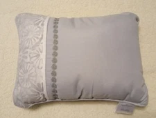 Home Classics decorative gray & white 12" x 16" plush throw pillow