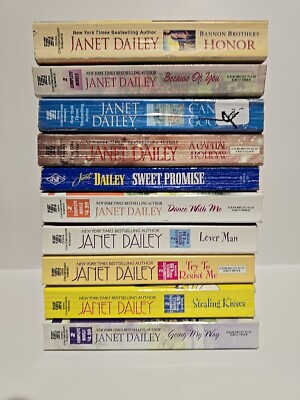 10 Books Janet Dailey Romance Lot - 7 Are Double Features = 17 Stories In Total