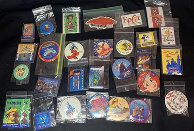 Vintage Lot of 29 Movie and Advertising Buttons Pins Disney 80’s 90’s ...