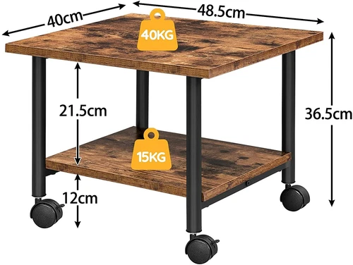 HOOBRO Druckerständer Druckertisch Druckerwagen Druckerhalter Rollcontainer - Bild 5 von 52