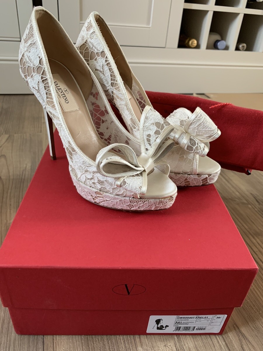New 100% Original Woman's VALENTINO Heel Shoes Wedding Shoes UK
