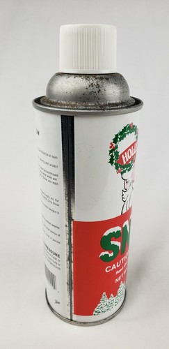 Vintage 1950s/60s HollyTrim Snow Christmas Tin Spray Can Santa Claus Advertising - Picture 7 of 10