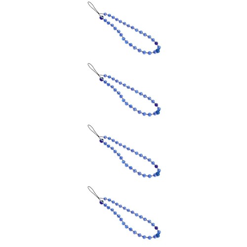 Set of 4 Handy Kette Handschlaufe Für Telefon Handyarmband Mit Perlen - Zdjęcie 11 z 12