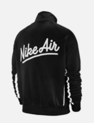 Nike Air Full Zip Embroidered Script  Track Jacket Men's Size L Black BV5154 010