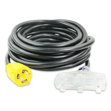Leisure Cords L5-30P to (3) 5-15R Generator Cord adapter 30 amp to 15 amp 25’