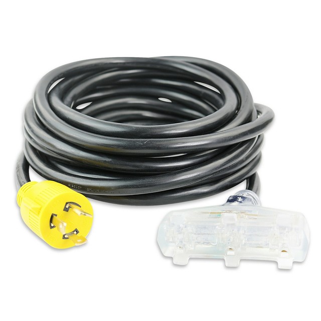 Leisure Cords L530P to (3) 515R Generator Cord adapter 30 amp to 15