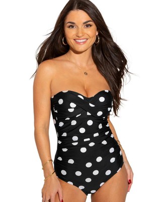 pour moi santa monica strapless control swimsuit