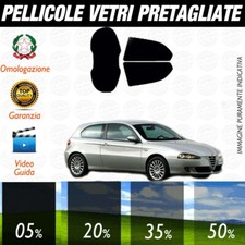 Alfa Romeo 147 3P dal 2001 al 2005 Pellicole Oscuramento Vetri Posteriori Auto P
