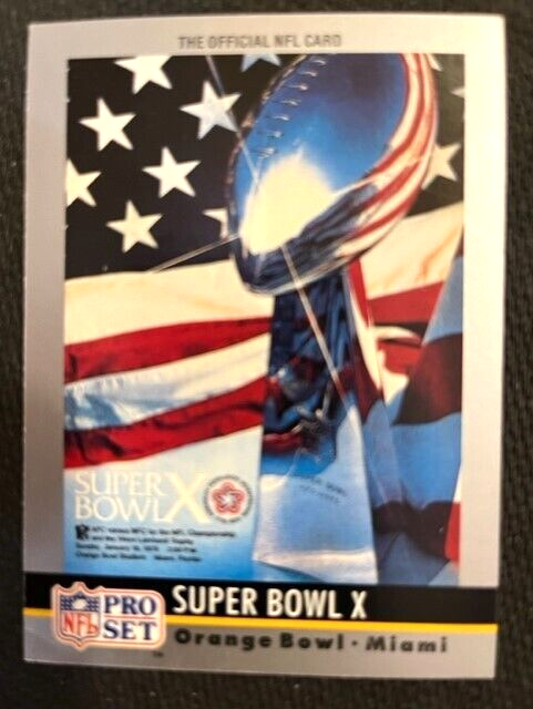 2002s SUPER BOWL スーパーボール ビッグサイズ タペストリー NFL - 1990 Pro Set Football Super Bowl X - Steelers vs Cowboys | eBay